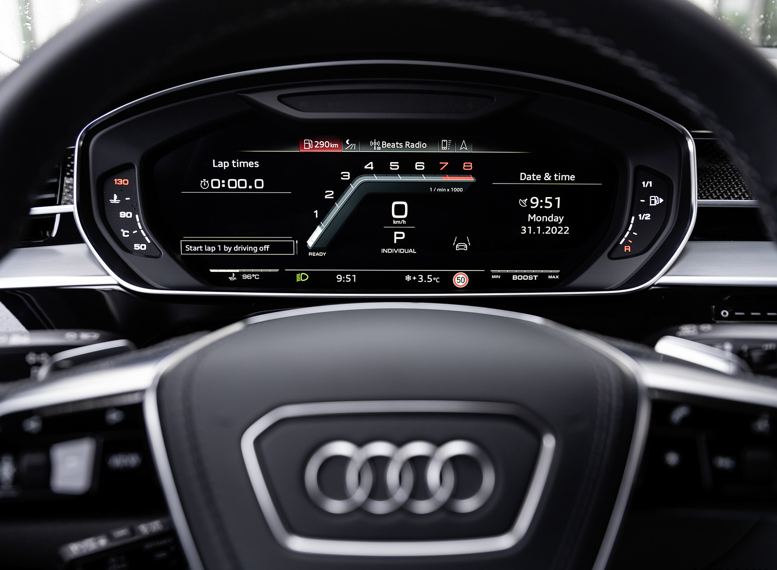2022 Audi S8 Digital Instrument Cluster Wallpapers #36 of 53