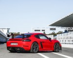 2022 Porsche 718 Cayman GT4 RS (Color: Guards Red) Rear Three-Quarter Wallpapers 150x120
