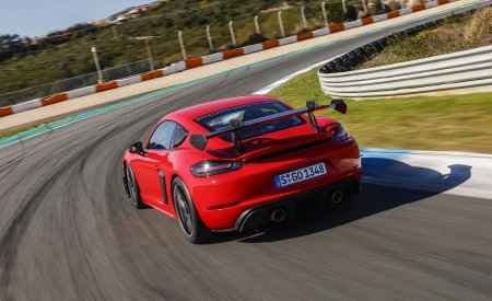 2022 Porsche 718 Cayman GT4 RS (Color: Guards Red) Rear Wallpapers 450x275 (56)