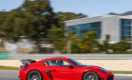 2022 Porsche 718 Cayman GT4 RS (Color: Guards Red) Side Wallpapers 450x275 (63)