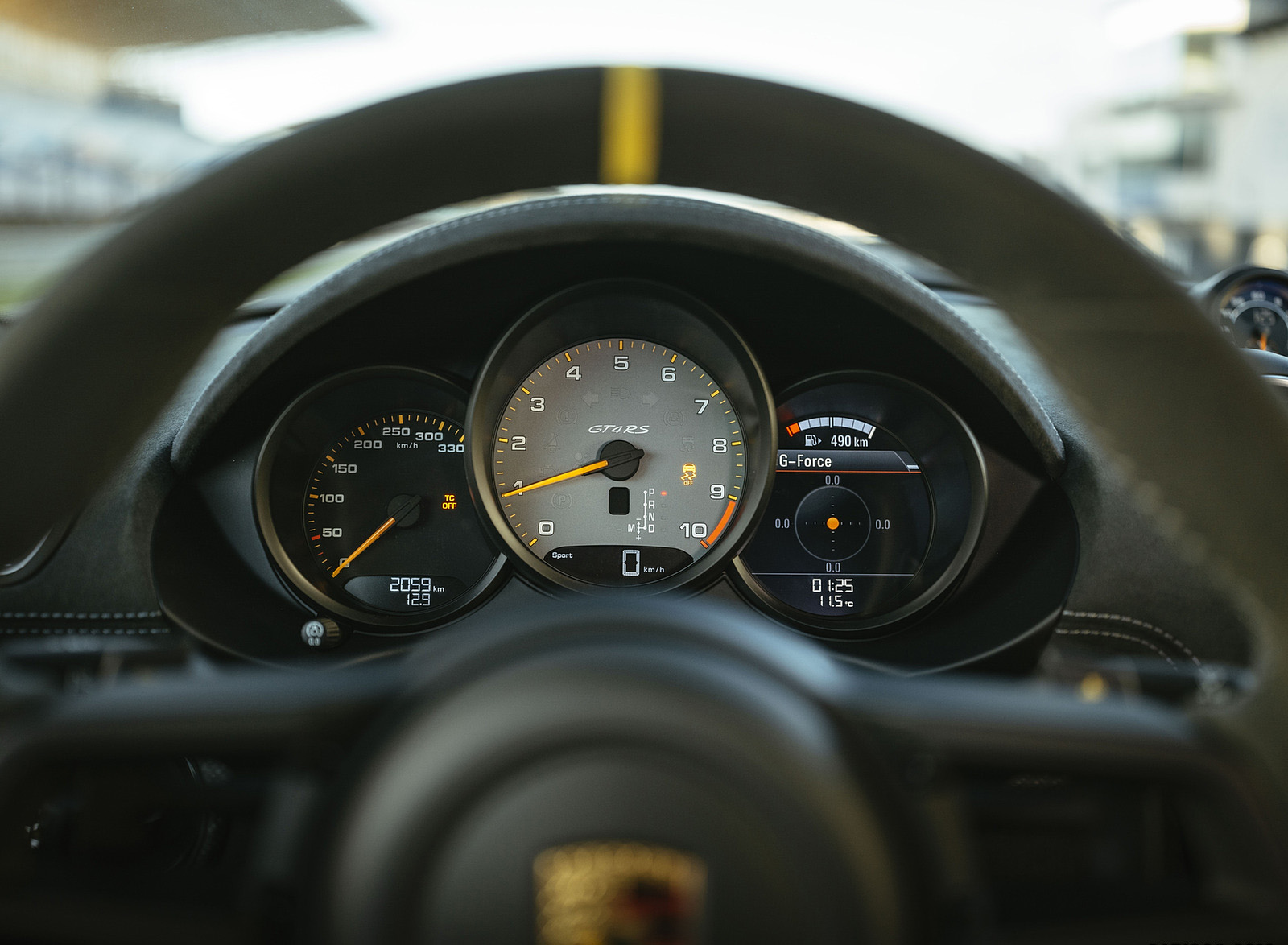 2022 Porsche 718 Cayman GT4 RS (Color: Racing Yellow) Instrument Cluster Wallpapers #293 of 382