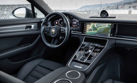 2022 Porsche Panamera 4 E-Hybrid Platinum Edition (Color: Jet Black Metallic) Interior Wallpapers 450x275 (32)