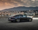 2022 Porsche Panamera 4 E-Hybrid Platinum Edition (Color: Jet Black Metallic) Rear Three-Quarter Wallpapers 150x120 (14)