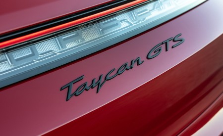 2022 Porsche Taycan GTS Sport Turismo (Color: Carmine Red) Badge Wallpapers 450x275 (21)
