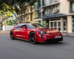 2022 Porsche Taycan GTS Sport Turismo (Color: Carmine Red) Front Three-Quarter Wallpapers 150x120