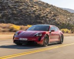 2022 Porsche Taycan GTS Sport Turismo (Color: Carmine Red) Front Three-Quarter Wallpapers 150x120