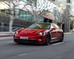 2022 Porsche Taycan GTS Sport Turismo (Color: Carmine Red) Front Three-Quarter Wallpapers 150x120 (14)