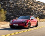 2022 Porsche Taycan GTS Sport Turismo (Color: Carmine Red) Front Wallpapers 150x120 (9)
