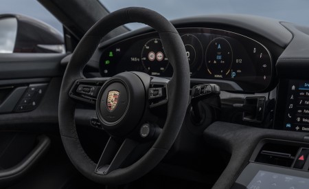 2022 Porsche Taycan GTS Sport Turismo (Color: Carmine Red) Interior Steering Wheel Wallpapers 450x275 (117)