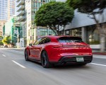 2022 Porsche Taycan GTS Sport Turismo (Color: Carmine Red) Rear Three-Quarter Wallpapers 150x120