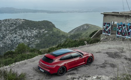 2022 Porsche Taycan GTS Sport Turismo (Color: Carmine Red) Top Wallpapers 450x275 (97)