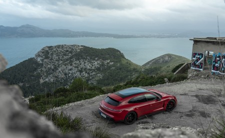 2022 Porsche Taycan GTS Sport Turismo (Color: Carmine Red) Top Wallpapers 450x275 (98)