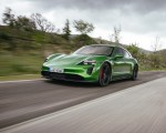 2022 Porsche Taycan GTS Sport Turismo (Color: Mamba Green Metallic) Front Three-Quarter Wallpapers 150x120