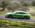 2022 Porsche Taycan GTS Sport Turismo (Color: Mamba Green Metallic) Side Wallpapers 150x120