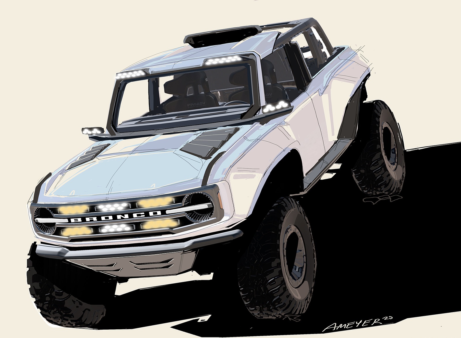 2023 Ford Bronco DR Design Sketch Wallpapers #39 of 44