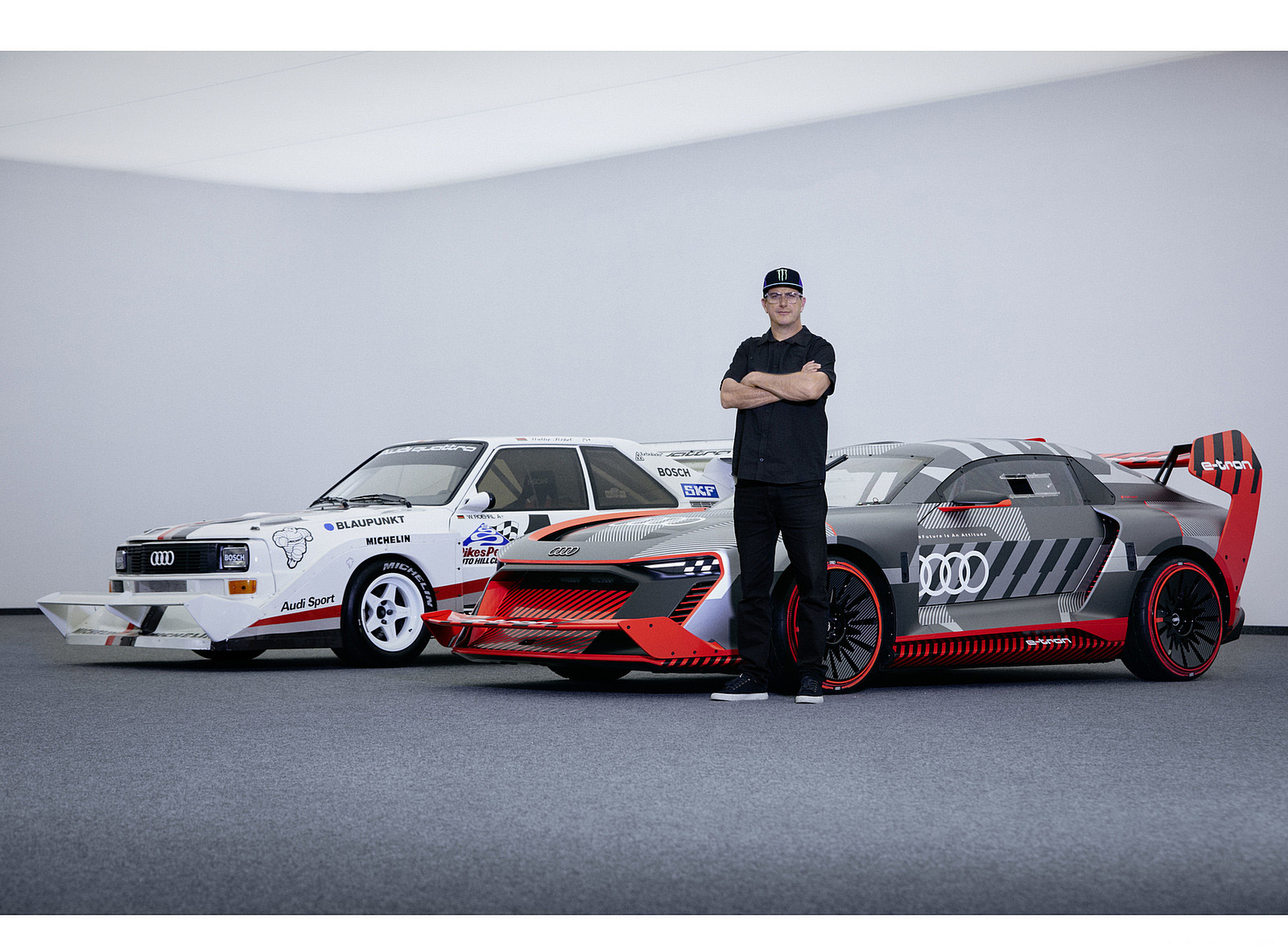 2021 Audi S1 Hoonitron with Ken Block and Audi Sport quattro S1 Wallpapers (3)