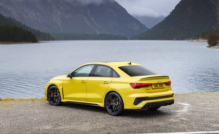 2022 Audi RS 3 Saloon Launch Edition (UK-Spec) Rear Three-Quarter Wallpapers 450x275 (39)