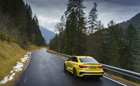 2022 Audi RS 3 Saloon Launch Edition (UK-Spec) Rear Three-Quarter Wallpapers 450x275 (12)