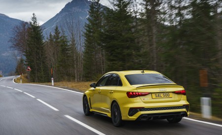 2022 Audi RS 3 Saloon Launch Edition (UK-Spec) Rear Three-Quarter Wallpapers 450x275 (21)