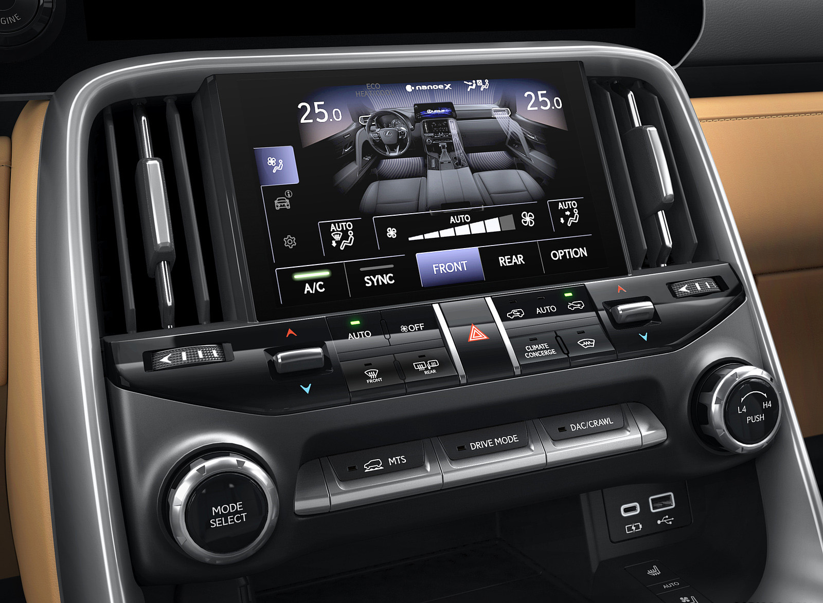 2022 Lexus LX 600 Central Console Wallpapers #25 of 73