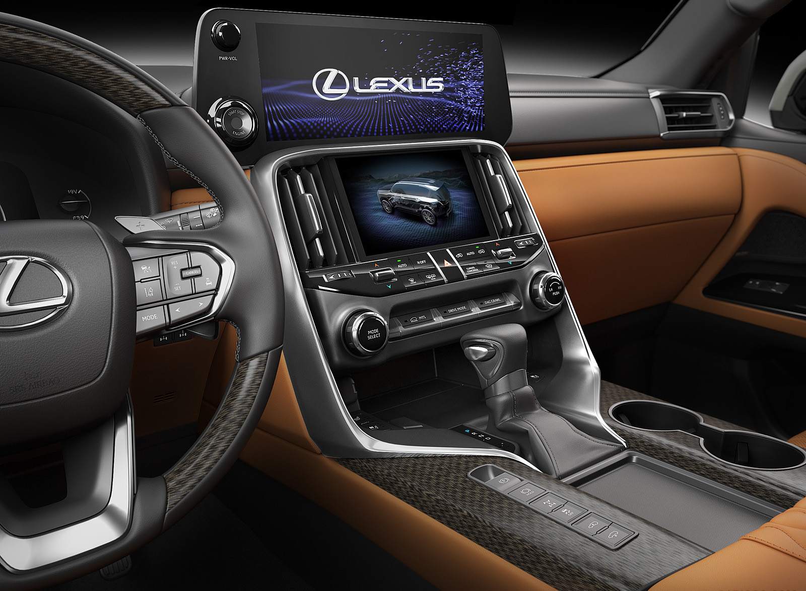 2022 Lexus LX 600 Central Console Wallpapers #23 of 73