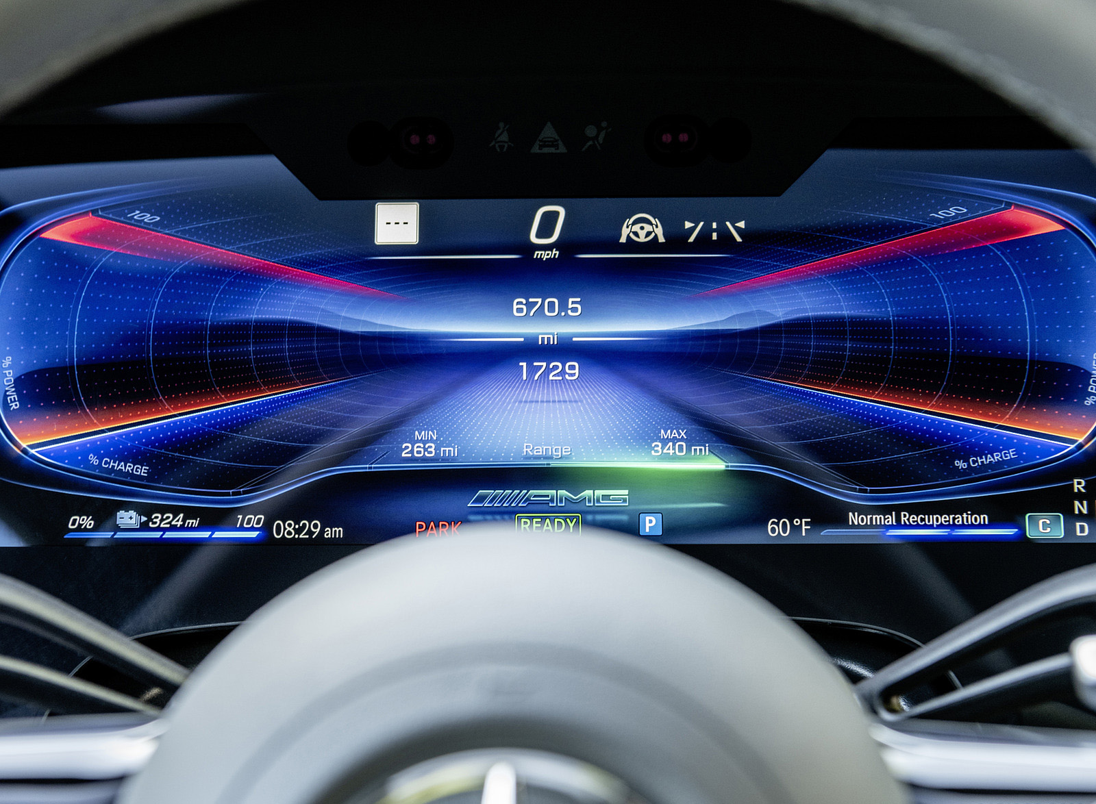 2022 Mercedes-AMG EQS 53 4MATIC+ (Color: Diamond White Bright) Digital Instrument Cluster Wallpapers #75 of 76