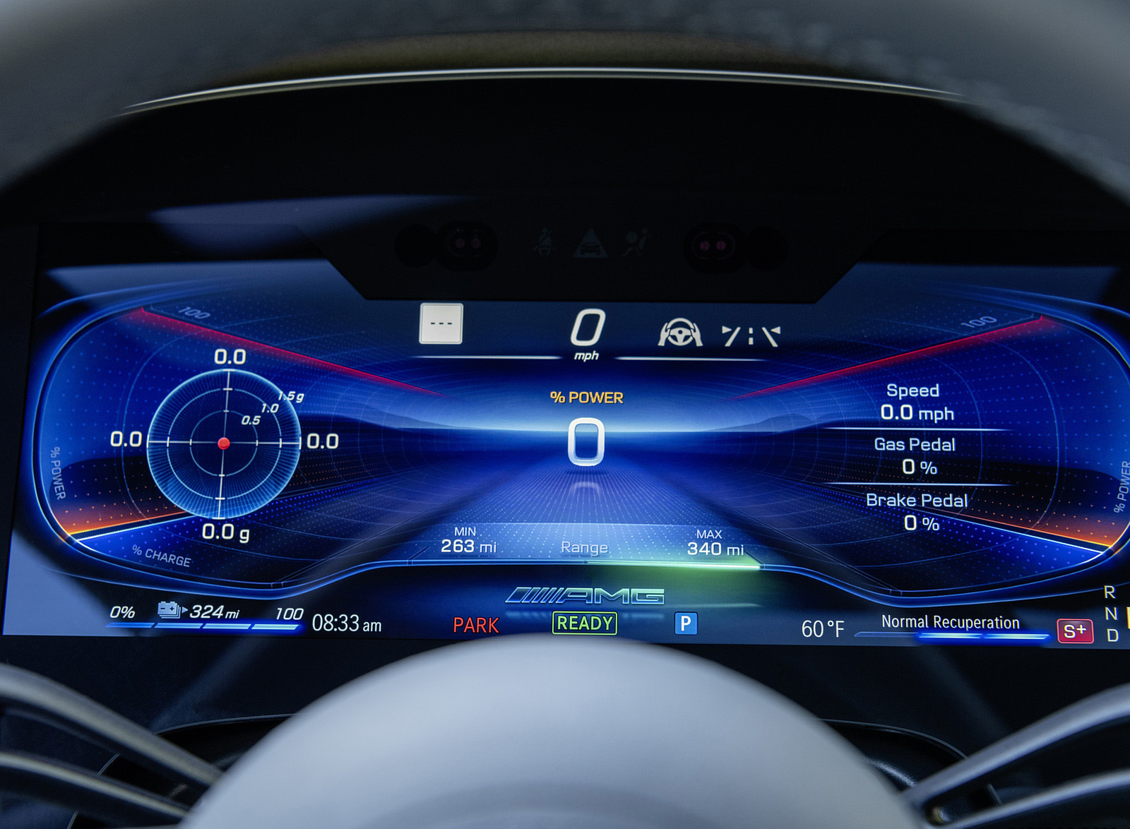 2022 Mercedes-AMG EQS 53 4MATIC+ (Color: Diamond White Bright) Digital Instrument Cluster Wallpapers #74 of 76