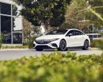 2022 Mercedes-AMG EQS 53 4MATIC+ (Color: Diamond White Bright) Front Three-Quarter Wallpapers 150x120