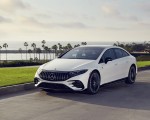 2022 Mercedes-AMG EQS 53 4MATIC+ (Color: Diamond White Bright) Front Three-Quarter Wallpapers 150x120 (55)