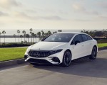 2022 Mercedes-AMG EQS 53 4MATIC+ (Color: Diamond White Bright) Front Three-Quarter Wallpapers 150x120