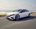 2022 Mercedes-AMG EQS 53 4MATIC+ (Color: Diamond White Bright) Front Three-Quarter Wallpapers 150x120