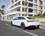 2022 Mercedes-AMG EQS 53 4MATIC+ (Color: Diamond White Bright) Rear Three-Quarter Wallpapers 150x120