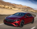 2022 Mercedes-AMG EQS 53 4MATIC+ (Color: Hyazinth Red Metallic) Front Three-Quarter Wallpapers 150x120