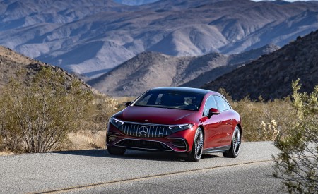 2022 Mercedes-AMG EQS 53 4MATIC+ (Color: Hyazinth Red Metallic) Front Wallpapers 450x275 (20)