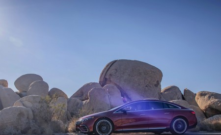 2022 Mercedes-AMG EQS 53 4MATIC+ (Color: Hyazinth Red Metallic) Side Wallpapers 450x275 (29)