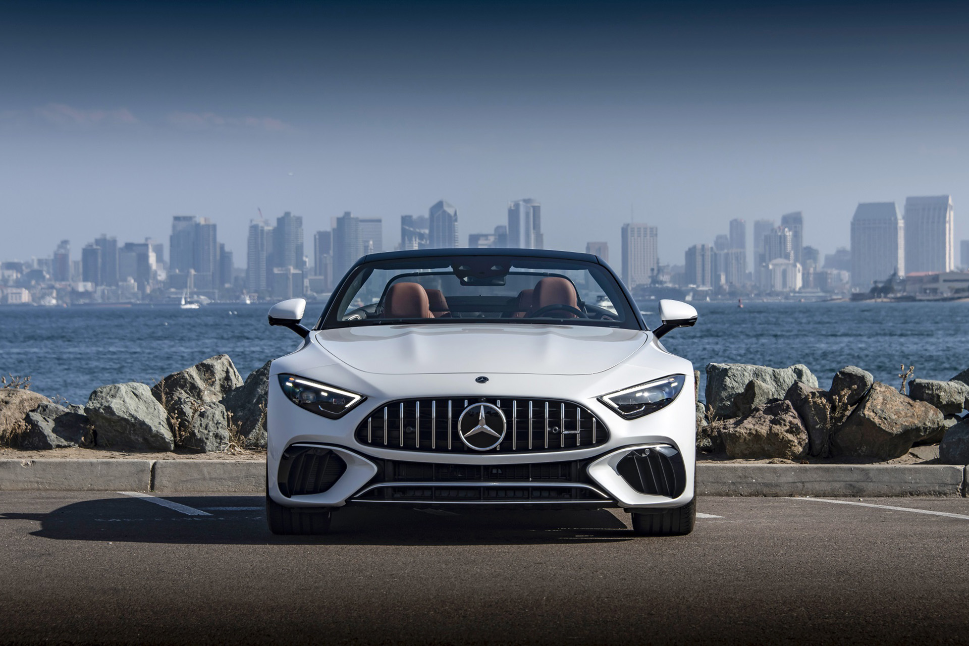 2022 Mercedes-AMG SL 55 4Matic+ (US-Spec) Front Wallpapers #17 of 71