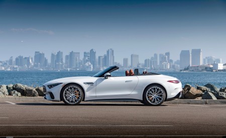 2022 Mercedes-AMG SL 55 4Matic+ (US-Spec) Side Wallpapers  450x275 (22)