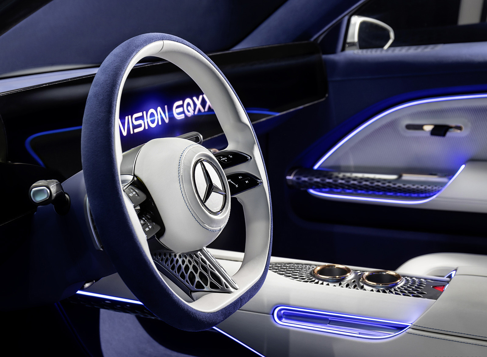 2022 Mercedes-Benz Vision EQXX Interior Steering Wheel Wallpapers #40 of 145