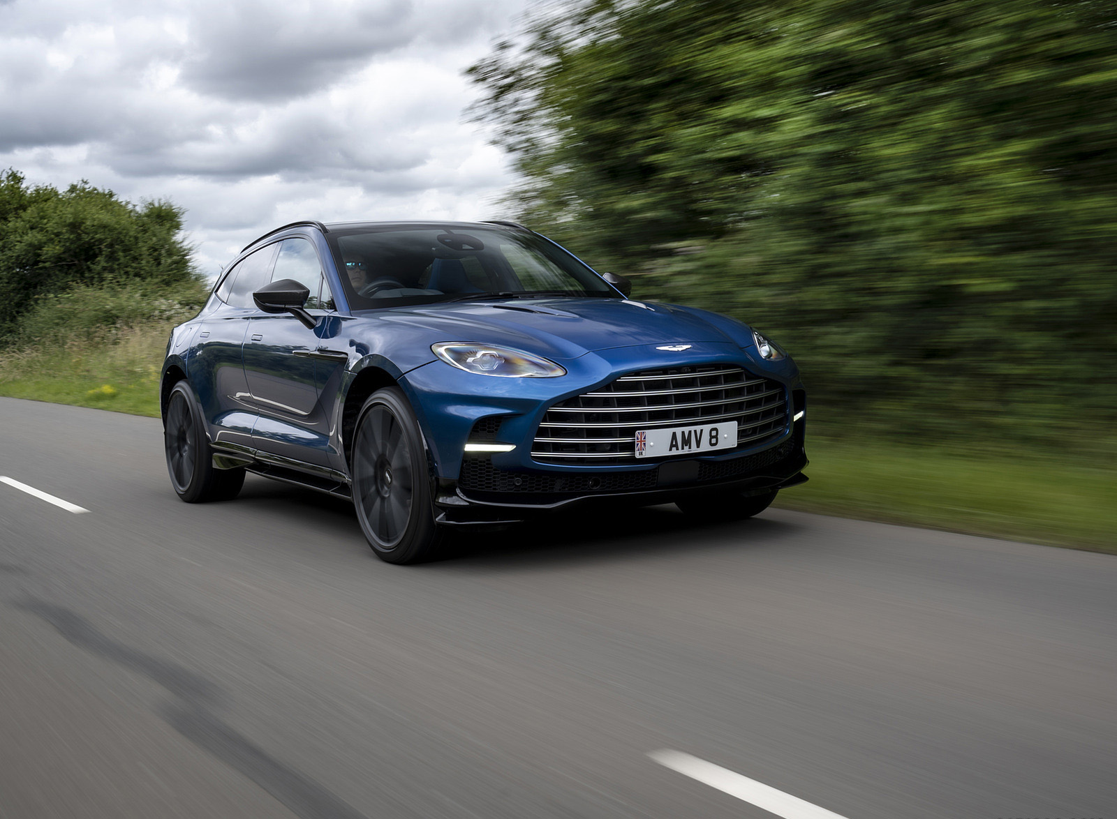 2023 Aston Martin DBX707 (Color: Plasma Blue) Front Three-Quarter Wallpapers (1)