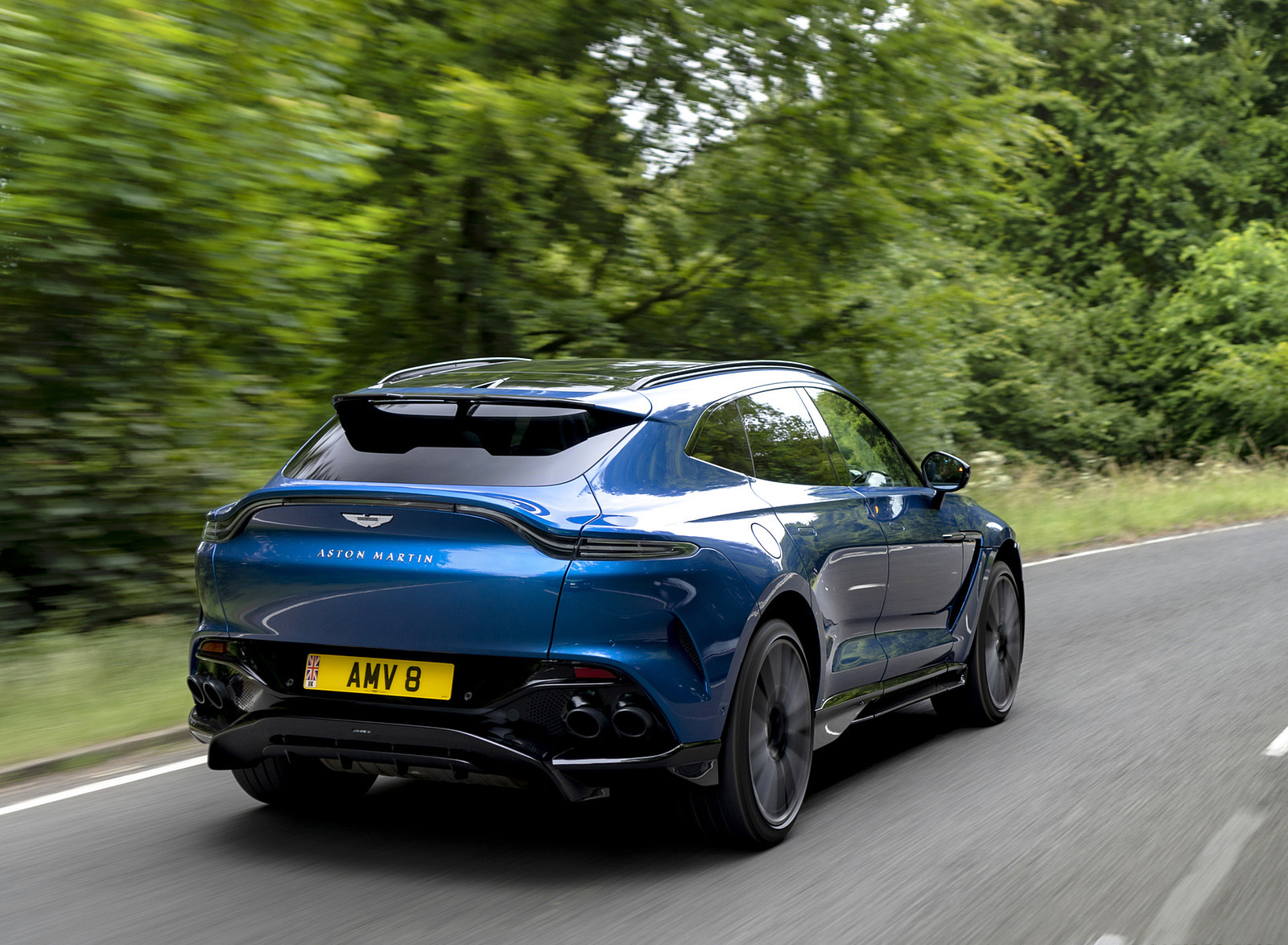 2023 Aston Martin DBX707 (Color: Plasma Blue) Rear Three-Quarter Wallpapers (6)