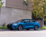 2022 Audi A3 (Color: Atoll Blue; US-Spec) Front Three-Quarter Wallpapers 150x120