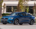 2022 Audi A3 (Color: Atoll Blue; US-Spec) Front Three-Quarter Wallpapers 150x120