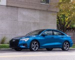 2022 Audi A3 (Color: Atoll Blue; US-Spec) Front Three-Quarter Wallpapers 150x120 (30)
