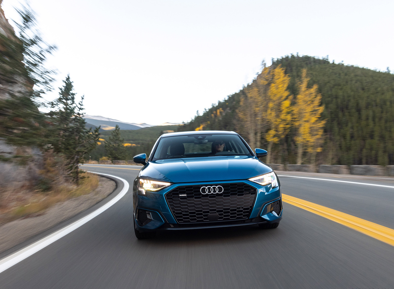 2022 Audi A3 (Color: Atoll Blue; US-Spec) Front Wallpapers #10 of 58