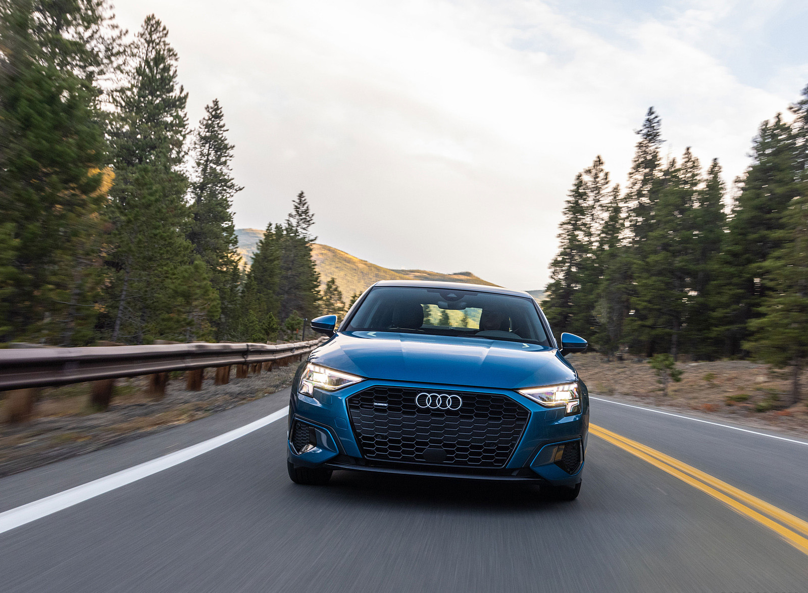 2022 Audi A3 (Color: Atoll Blue; US-Spec) Front Wallpapers  #17 of 58