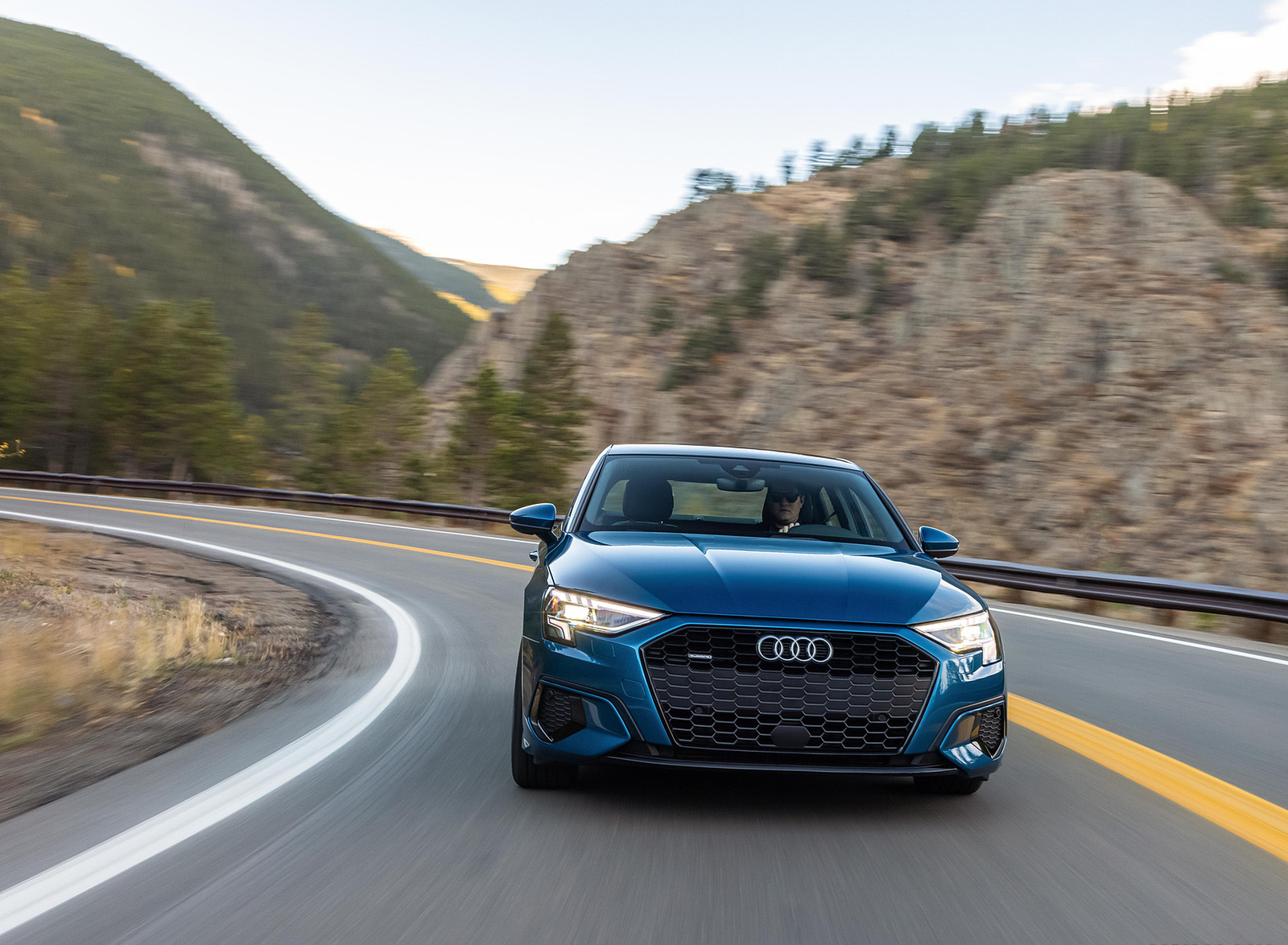 2022 Audi A3 (Color: Atoll Blue; US-Spec) Front Wallpapers #11 of 58