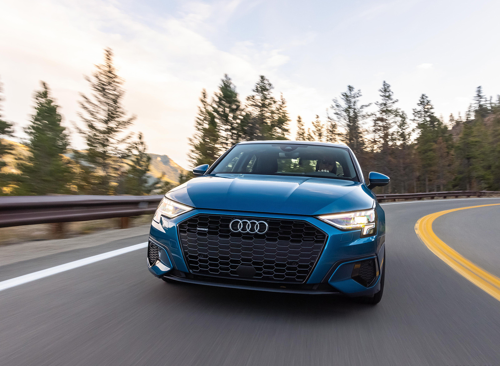 2022 Audi A3 (Color: Atoll Blue; US-Spec) Front Wallpapers #13 of 58