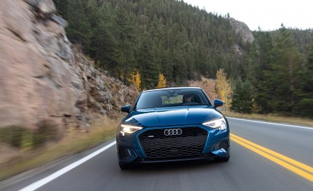 2022 Audi A3 (Color: Atoll Blue; US-Spec) Front Wallpapers 450x275 (4)