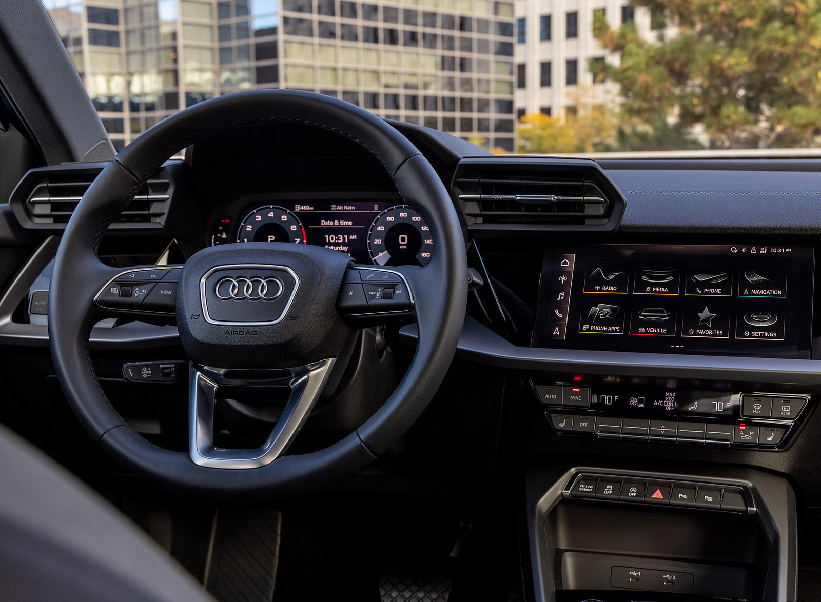 2022 Audi A3 (Color: Atoll Blue; US-Spec) Interior Cockpit Wallpapers #47 of 58
