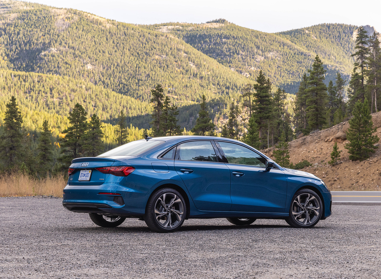 2022 Audi A3 (Color: Atoll Blue; US-Spec) Rear Three-Quarter Wallpapers #33 of 58